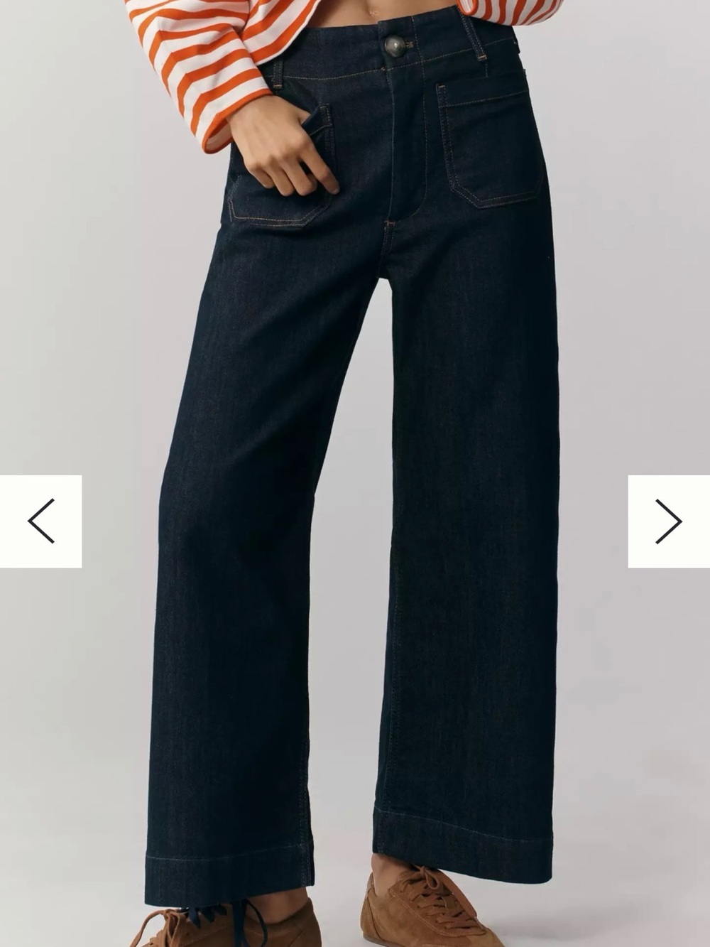 Maeve The Colette Cropped Wide-Leg Jeans